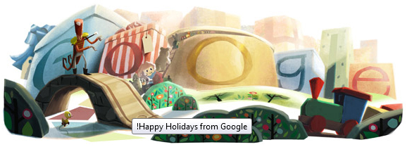 Happy holidays doodle